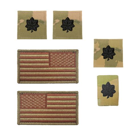 Us Air Force Lieutenant Colonel Rank And Reverse Ocp Spice Brown Flag