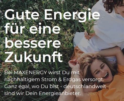 MAXENERGY: Strom & Erdgas zu günstigen Konditionen - Sparbote - der ...