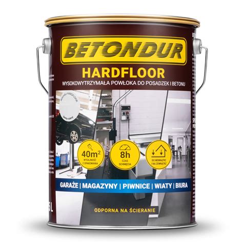 Farba Jasna Szara Betondur HARDFLOOR 5L Farby Do Betonu I Efekty Do