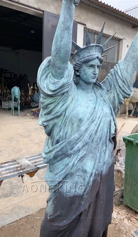 Statue of liberty copper - metal art statue|outdoor metal statue