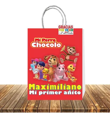 Bolsas Personalizadas Perro Chocolo Unidades Etiquetas Cuotas