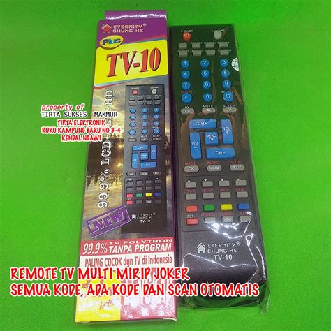 Jual Remot Remote Tv Multi Universal Sejenis Joker Multi Semua Bisa