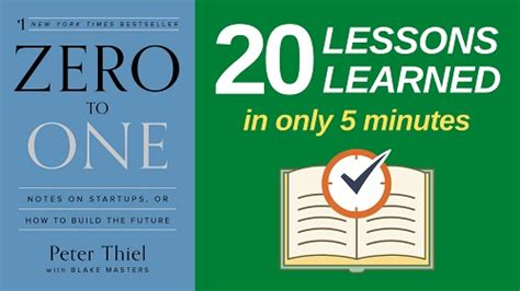 Zero to One Summary (5 Minutes): 20 Lessons Learned & PDF file - oolipo