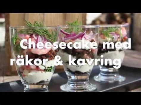 CHEESECAKE MED RÄKOR KAVRING YouTube