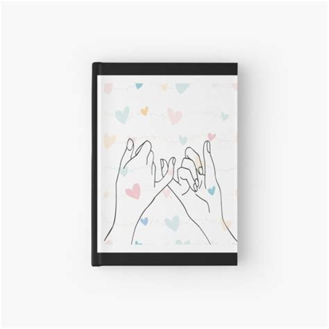 Cuaderno De Tapa Dura Agarrados De La Mano Camiseta Pinky Promise