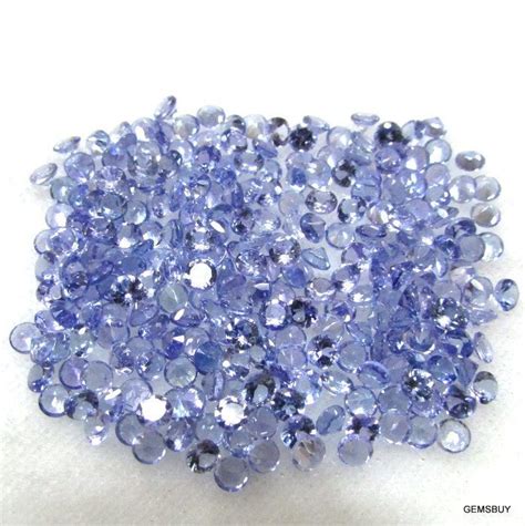 10 Pieces 3mm Blue Tanzanite Faceted Round Gemstone Blue Tanzanite