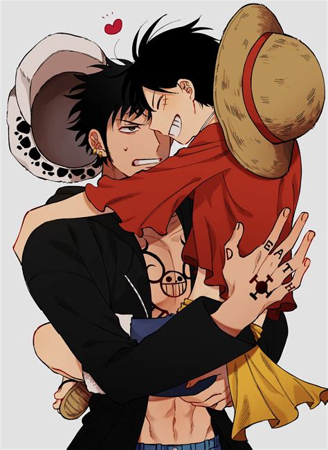 Monkey D Luffy And Trafalgar Law One Piece Drawn By Nai Danbooru