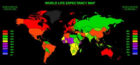 Life Expectancy World Map