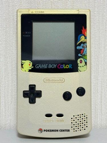 Nintendo Gameboy Color Pok Mon Center Gold Silver Limited Edition Cgb