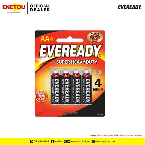 EVEREADY SUPER HEAVY DUTY AA BATTERY 4PCS