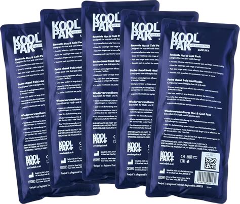 Amazon Koolpak Reusable Luxury Hot And Cold Gel Pack 12cm X 29cm Pack Of 5 Health