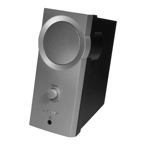 BOSE COMPANION 2 SPEAKER SYSTEM OWNER'S MANUAL | ManualsLib