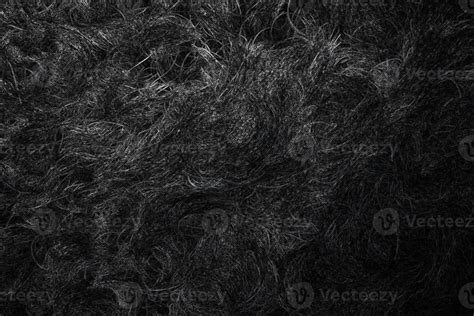 black Fur Background. Bear, Dog Skin. Digital Illustration. black fur ...