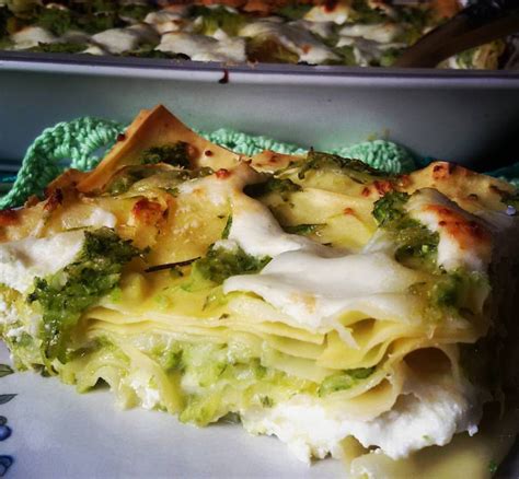 Lasagne Bianche Zucchine Stracchino Ricetta Vegetaria Facile Veloce