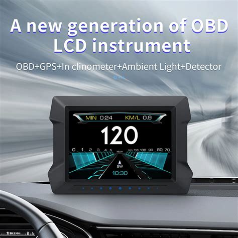 Pantalla Frontal P Para Coche Obd Ordenador A Bordo Gps Hud Veloc