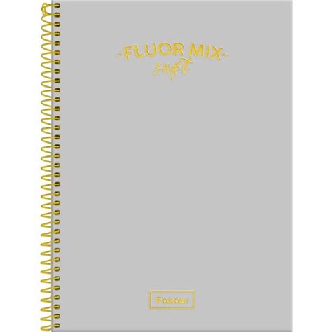 Caderno Foroni Pequeno Fluor Mix Soft Espiral Folhas Shopee Brasil