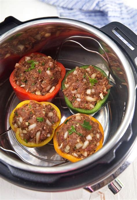 Instant Pot Stuffed Peppers Recipe - The Suburban Soapbox