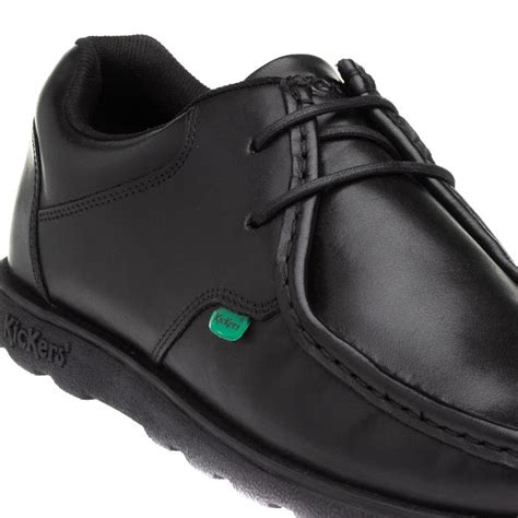 Kickers Fragma Mens Black Leather Lace Up Shoe 52382 Shoe Zone