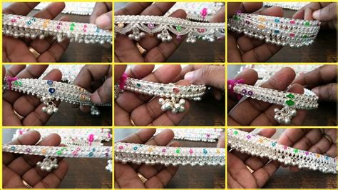 Silver Kolusu Design Velli Kolusu Anklets Payal Design Youtube