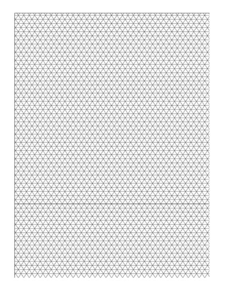 A4 5mm 3d Isometric Sketch Graph Paper Free Download