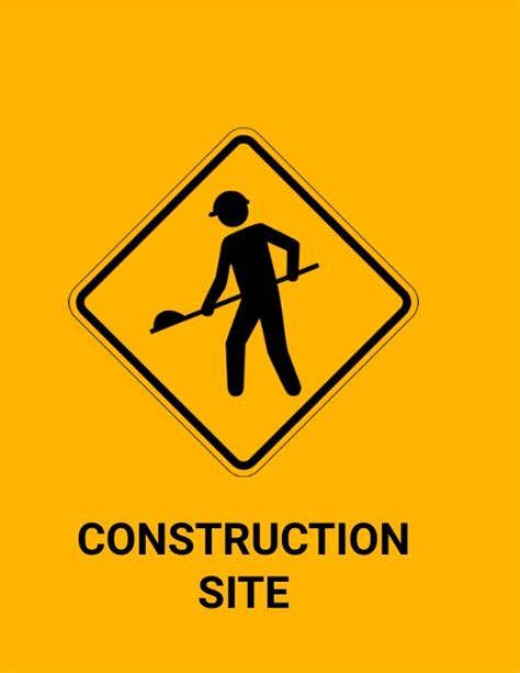 construction sign Template | PosterMyWall