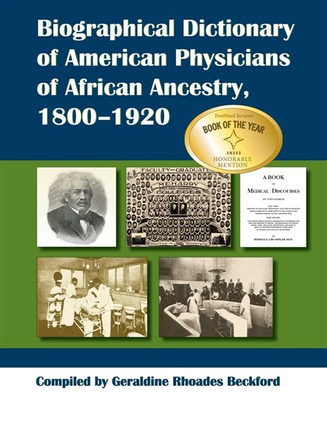 Biographical Dictionary Of American Physicians Of African Ancestry