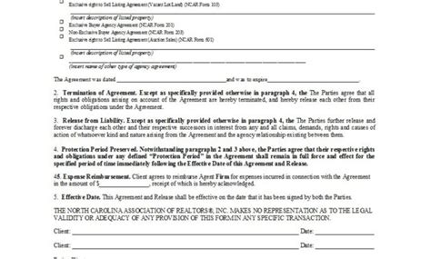 Free Agency Agreement Templates Ms Word Template Lab Pertaining To