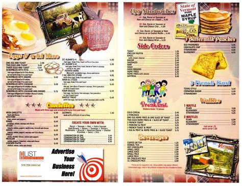 Menu at St Albans Diner restaurant, Saint Albans City, 8 Swanton Rd