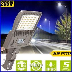 W Led Parking Lot Light Commercial Outdoor Shoebox Street Pole