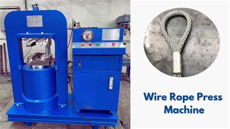 Hydraulic Steel Wire Rope Press Machine With Moulds