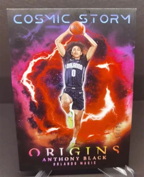 ANTHONY NOIR 2023 24 Panini Origins 56 75 Cosmic Storm SSP RC Orlando