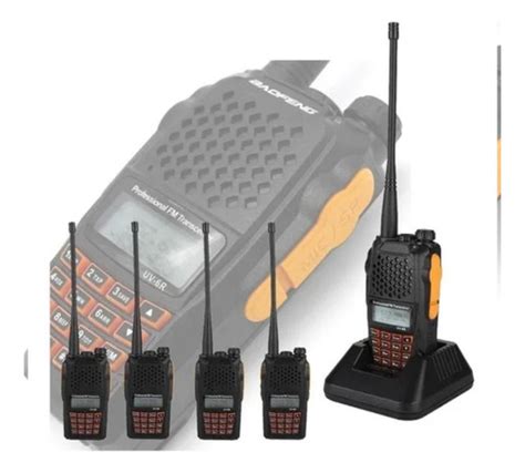 Kit Radios Walk Talk Dual Band Uhf Vhf Fm Baofeng Uv R W