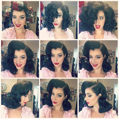 Ella On Instagram The Evolution Of The Hot Roller Set Pin Up Hair Retro Hairstyles