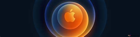 Colorful Apple circular logo 4K wallpaper download