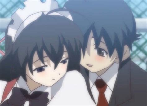 Two Anime Characters Wearing Suits And Ties Posing For The Camera With Their Arms Around Each Other