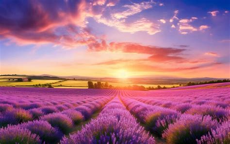Premium Photo | Beautiful panorama rural landscape with sunrise 