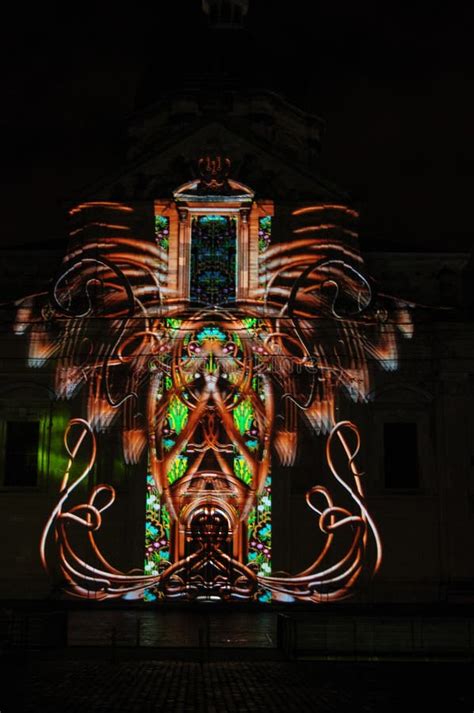 Light Festival in the City of Ghent, Belgium. Editorial Image - Image ...