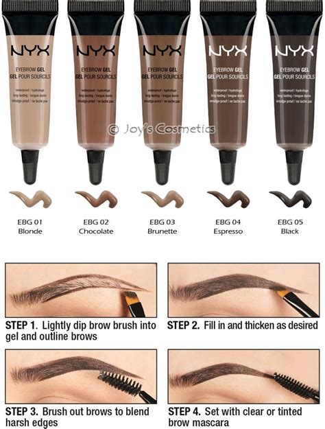 1 Nyx Waterproof Eyebrow Gel Pick Your 1 Color Joys Cosmetics Ebay