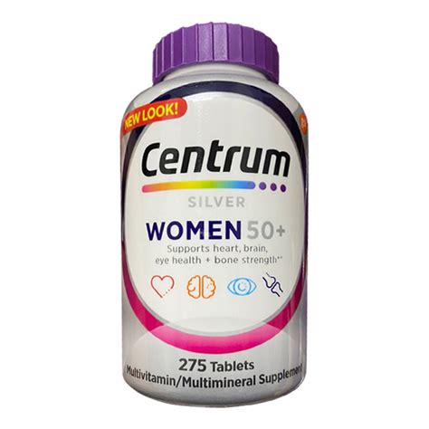 Vitamin Tổng Hợp Cho Phụ Nữ Trên 50 Tuổi Centrum Silver Women’s 50 275 Viên Của Mỹ