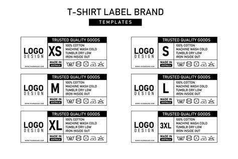 Clothing Label Templates Design 21736923 Vector Art At Vecteezy