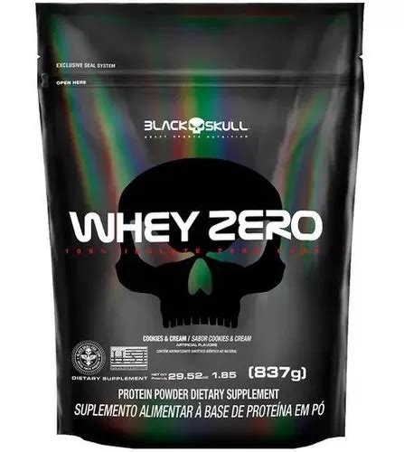 Whey Zero G Refil Black Skull Prote Na Isolada Sabor Cookies