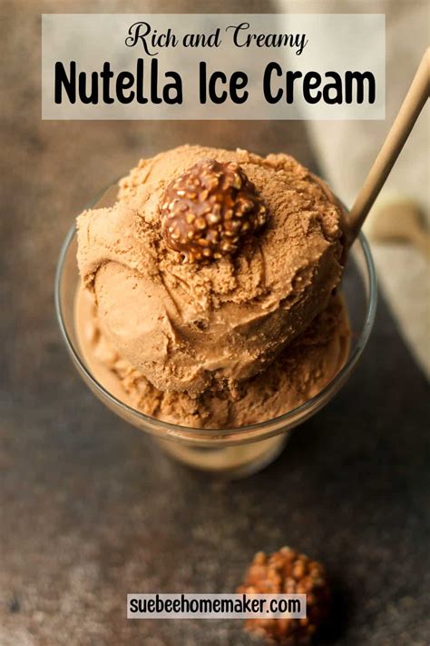 Nutella Ice Cream Suebee Homemaker