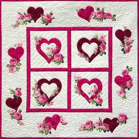 Applique Heart Quilt Patterns