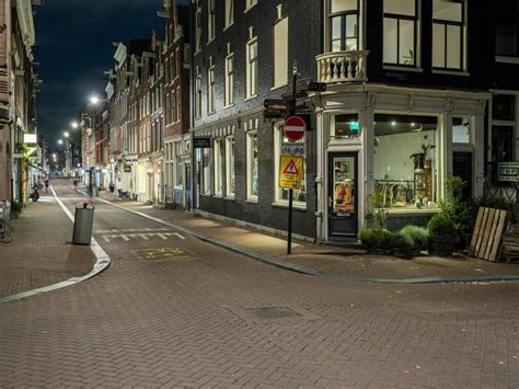 Night View of Classic Architecture in Amsterdam, Netherlands - HDRi ...