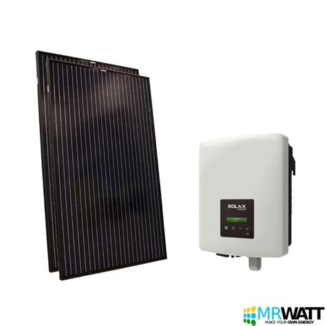 Kit Fotovoltaico W Plug And Play Wifi Con Inverter Solax X Mini