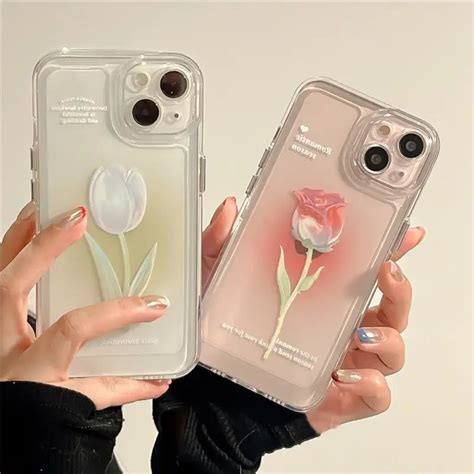 Sweet Rose Flower Phone Case Cover For Iphone 14 13 Pro Max 12 11 XR