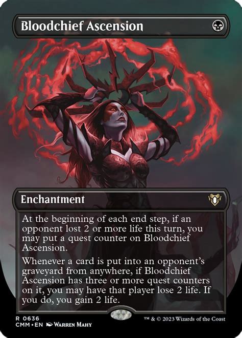 Bloodchief Ascension Commander Masters Mtg Print