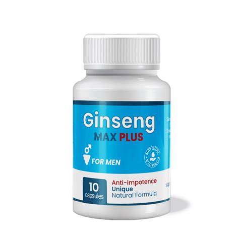 Cápsulas De Potencia Ginseng Max Plus 10 Cápsulas Entrega Gratuita Sex Shop