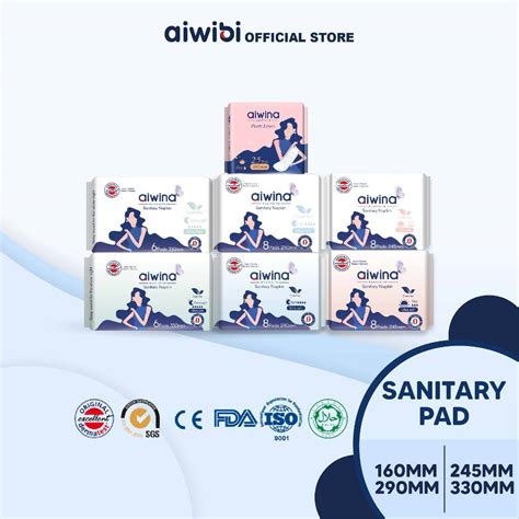 Aiwina Precious Whisper Sanitary Pad Panty Liner Day Night Comfort Soft