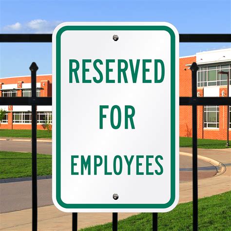 Reserved For Employees - Parking Sign, SKU: K-1897